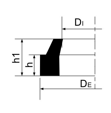 Desenho técnico de Raspador modelo Tipo D